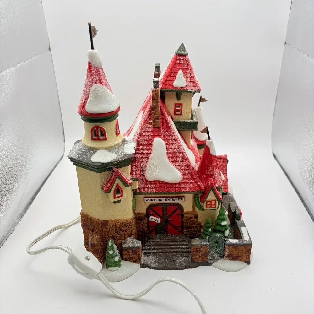 Department 56 North Pole Series Route 1 North Pole Home of Mr. & Mrs. Claus